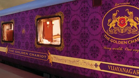Explore the cultural treasures of South India aboard this majestic train. (Source: GoldenChariot.org)