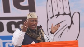 Mallikarjun Kharge, congress LS preparations, kharge address congress workers, Delhi pradesh congree committee, DPPC news, Lok Sabha polls 2024, congress convention, DPCC at East Delhi’s Ramlila Maidan, indian express news