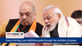 Today in Politics: Prime Minister Narendra Modi and Union Home Minister Amit Shah have told BJP workers that they would only have to ensure an additional 370 votes per booth compared to five years ago for the target to be achieved. (Express Photo by Amit Mehra, file)