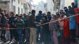 newsline 1 Alipur factory fire, Alipur factory fire death, Teen first day at work died, Alipur’s Dayal marke fire, Alipur market blast, What caused the deadly blaze? paint-making machine factory, plastic containers burnt, delhi news, indian express