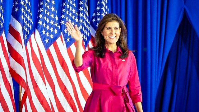 Aspiring Republican presidential candidate Nikki Haley