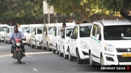 Pune RTO is to issue a notice to Ola and Uber cab services if they do not implement the new fares of air-conditioned taxis. (Express Photo by Abhinav Saha)