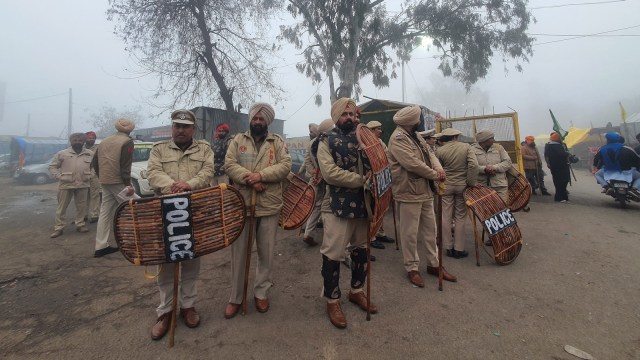 Farmers' Delhi Chalo march police, shambhu border, indian express