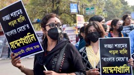 Sandeshkhali protests West Bengal TMC