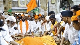 The prayers were offered as part of ‘Malanggad Yatra’ — organised by Hindu groups since the eighties on the same day as the dargah trust organises ‘Urs’ to mark the death anniversary of Baba Haji Malang.