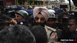 sikh police officer, sandeshkhali, khalistani slur