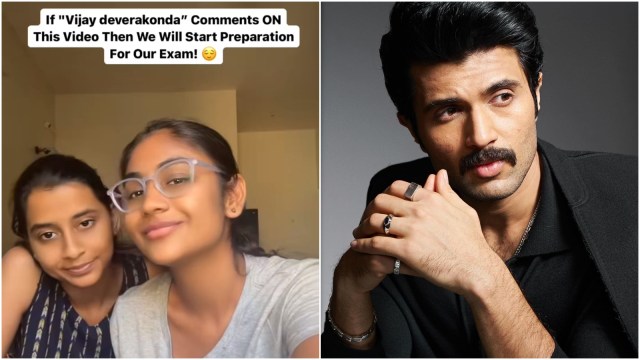 Vijay Deverakonda comments on fans' post saying they will study only if the actor responds to them.