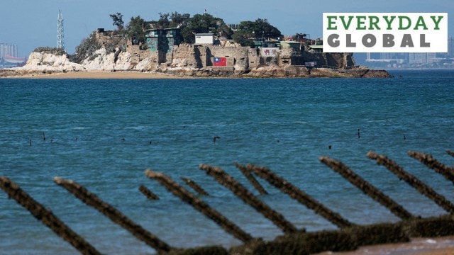 Grey zone warfare: Shiyu or Lion Islet, which is part of Kinmen County, one of Taiwan's offshore islands, is pictured with China's Xiamen in the background, in Kinmen, Taiwan February 21, 2024.