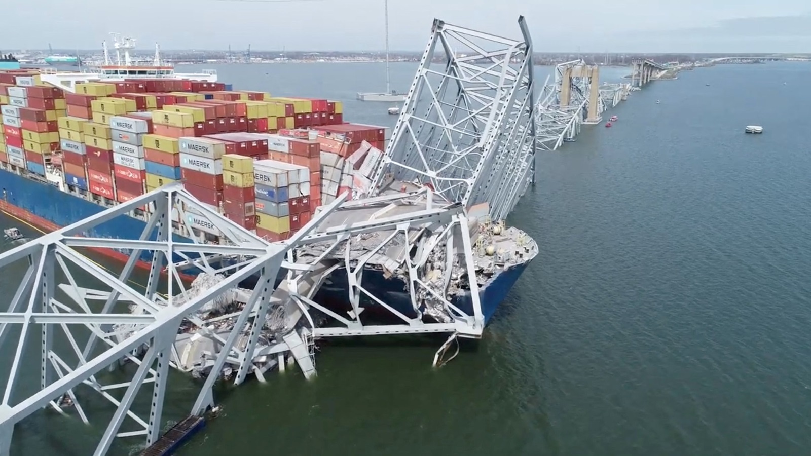 Crew of cargo ship that crashed into Baltimore bridge still aboard 50