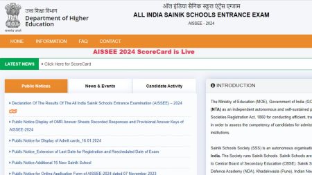AISSEE 2024 result link out soon
