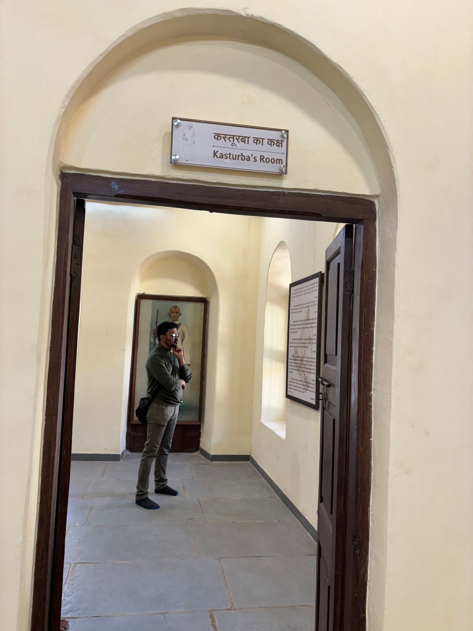 The room used by Kasturba, Gandhi’s wife, at the ashram. Nirmal Harindran
