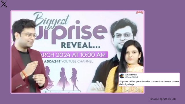 Educator proposes his colleague during live lecture
