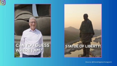 Bill Gates visits Statue of Unity in Gujarat