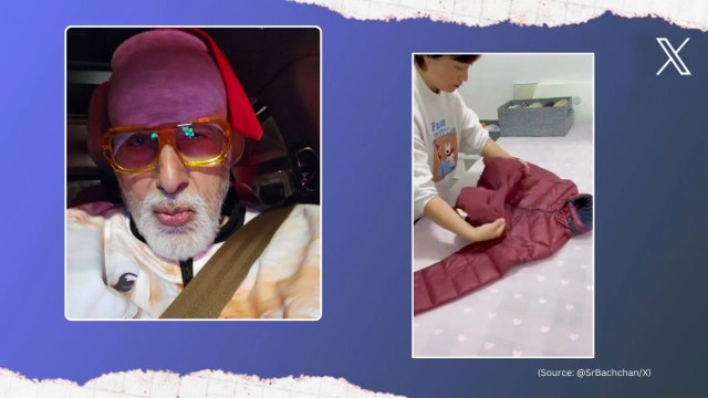 Amitabh Bachchan reacts to clothes organisational video