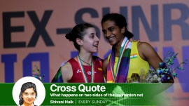 PV Sindhu and Carolina Marin might be playing in their last Olympics. (Express File)