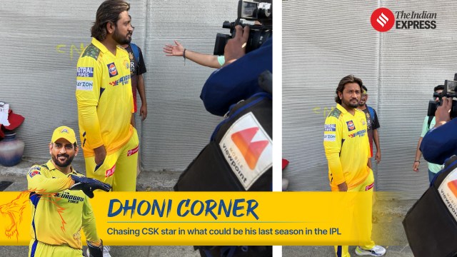MS Dhoni lookalike Rishabh Malakar. (Expres Photo)