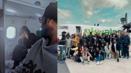 Prabhas and Disha Patani shoot for a song sequence for their film Kalki 2898 AD, in Italy. (Photos: Instagram/vyjayanthimovies)