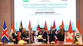 EFTA pact, India trade agreement with EFTA, European Free Trade Association, free trade agreements, European Union, Indias annual nominal GDP growth, foreign direct investments, Switzerland, Norway, Iceland, Liechtenstein, India, EFTA pact latest update, indian express news
