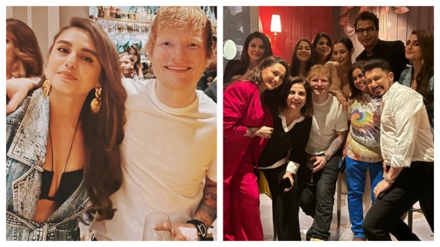 Ed Sheeran, Huma Qureshi, Farah Khan