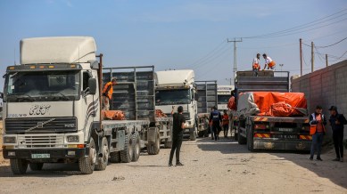 Humanitarian aid, gaza aid, rafah, indian express