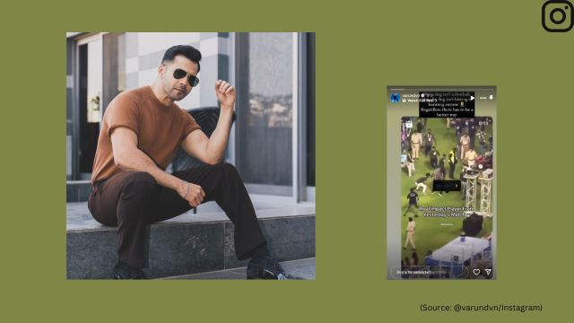 Varun Dhawan reacts to dog video from IPL 2024