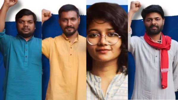 JNUSU polls results, Left panel sweeps JNUSU polls, JNUSU polls winners, Jawaharlal Nehru Student Union, BAPSA, AISA Dhananjay, Mohammed Sajid, Priyanshi Arya, JNUSU new post holders, JNUSU lal salaam, United Left Panel, indian express news