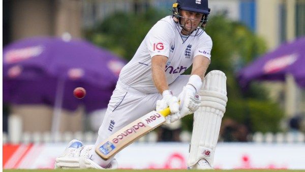 England's Joe Root plays a shot on the first day of the fourth Test cricket match between India and England, at the JSCA International Stadium Complex, in Ranchi, Friday, Feb. 23, 2024. (PTI Photo)