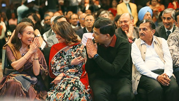 (From left) Kyoko Jaishankar, wife of External Affairs Minister S Jaishankar with Dr Rashmi Saluja, Executive Chairperson, Religare and Rakesh Asthana, Special Monitor, National Human Rights Commission and Former Police Commissioner, Delhi