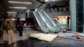 Greater Noida mall mishap, mall grille fell, victim’s father stages dharna, Galaxy Blue Sapphire Mall, Greater Noida West, delhi malls, delhi news, indian express news