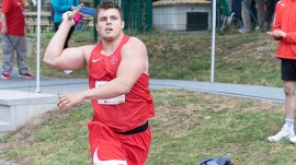 German javelin thrower Max Dehning, 19, who became the youngest to cross the 90-metre mark. Credit: Afro-Sport