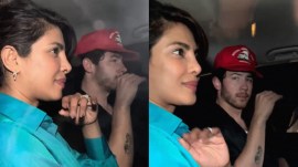 Priyanka Chopra, Nick Jonas at Farhan Akhtar's house.