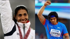 Anju Bobby George Neeraj Chopra