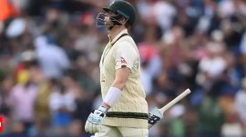 Steve Smith's Test struggles as opener continued in the Christchurch match against New Zealand.