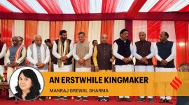 In Nayab Saini, the 55-year-old Kurukshetra MP, Haryana gets a Chief Minister from an OBC community. (Express photo by Jasbir Malhi)