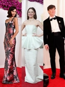 Hollywood stars dazzle on Oscars 2024 red carpet