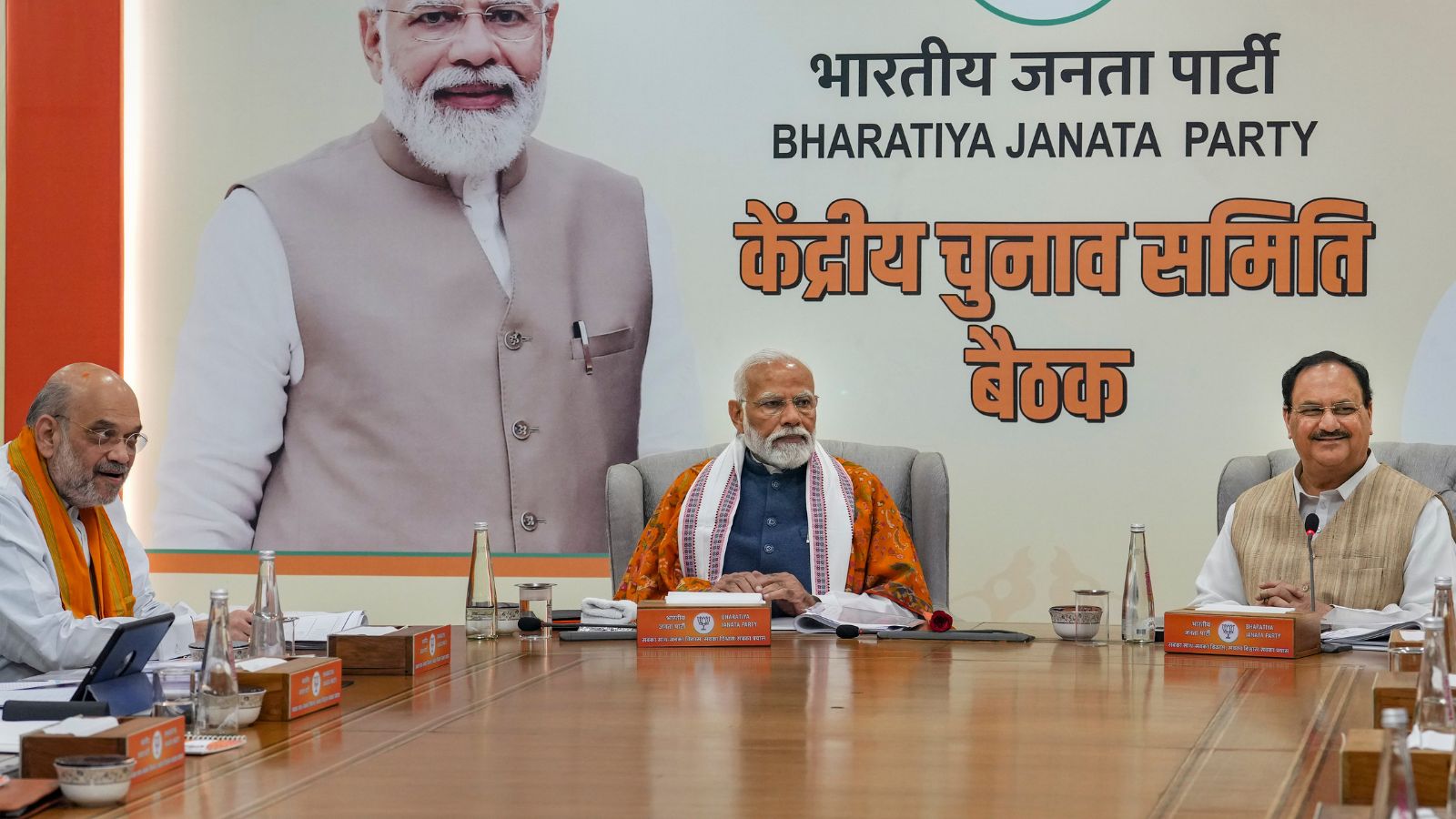 Pm Modi Chairs Midnight Meet To Finalise Bjps First List Of Lok Sabha