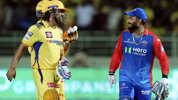 TATA IPL 2023 Points Table: Delhi Capitals' captain Rishabh Pant with Chennai Super Kings' batter MS Dhoni after DC won the IPL 2024 cricket match over CSK, at Dr Y.S. Rajasekhara Reddy ACA-VDCA Cricket Stadium, in Visakhapatnam, Sunday,