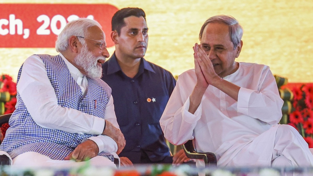 Prime Minister Narendra Modi with Odisha Chief Minister Naveen Patnaik