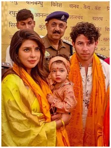 Priyanka Chopra and Nick Jonas visit Ayodhya’s Ram temple with daughter Malti Marie ahead of Holi