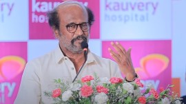 Rajiinikanth at Kauvery Hospital launch (Image: X/Rajinikathn Fan Club)