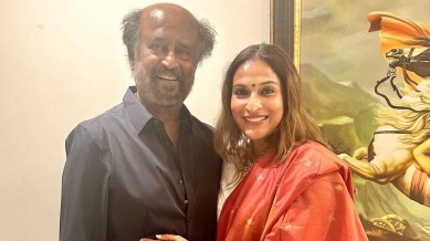 Rajinikanth with daughter Aishwarya Rajinikanth