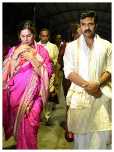 Ram Charan, wife Upasana visit Tirupati on his birthday