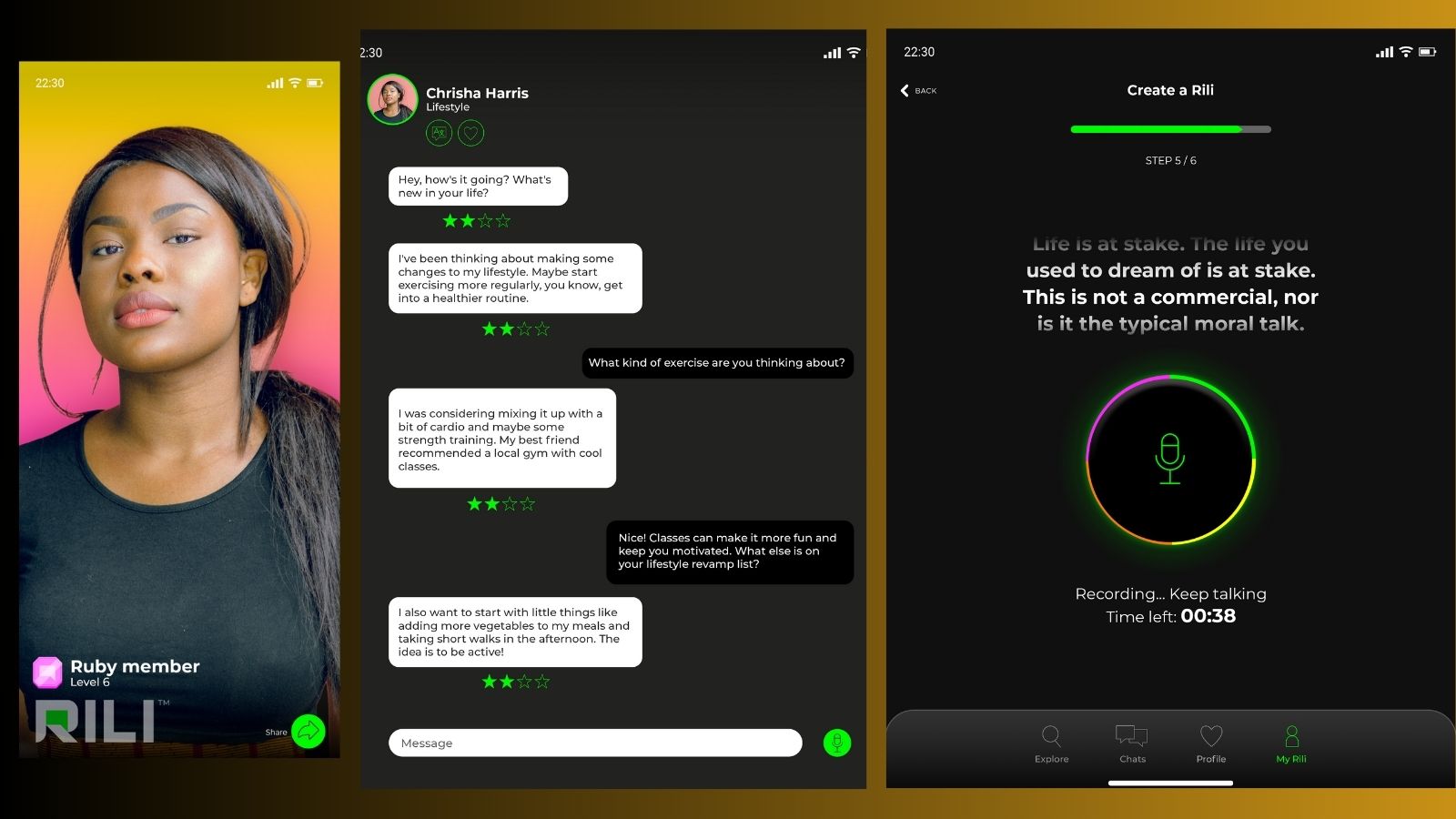 rili.ai app interface