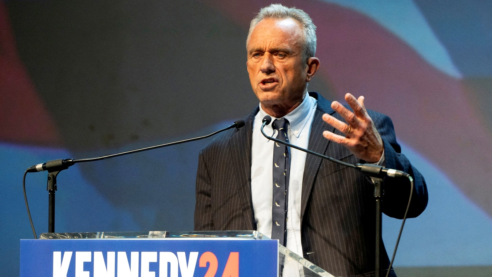 Independent presidential candidate Robert F Kennedy Jr speaks during a campaign rally at the Fox Theatre in Tucson, Arizona, US. (Reuters, file)