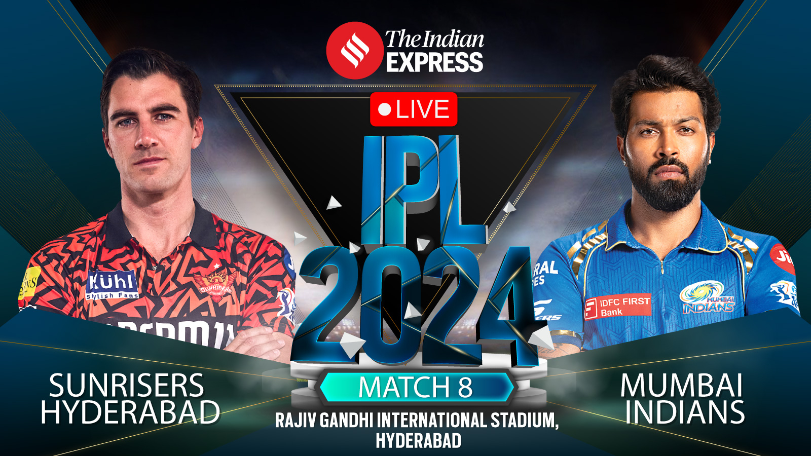 IPL 2024 Live Score: Get Sunrisers Hyderabad ( SRH) vs Mumbai Indians (MI) Live Score Updates from Rajiv Gandhi International Stadium, Hyderabad