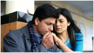 Shah Rukh Khan and Sushmita Sen, Main Hoon Na stills,