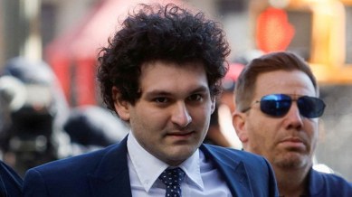 Former FTX Chief Executive Bankman-Fried at the Manhattan federal court in New York City