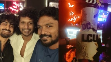 Stills from Lokesh Kanagaraj's party (Image: Rathna Kumar/Twitter)