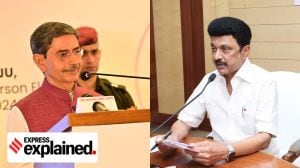 The Tamil Nadu government under CM MK Stalin (right) recently filed a case in the Supreme Court, over Governor RN Ravi's refusal to reinstate a minister.