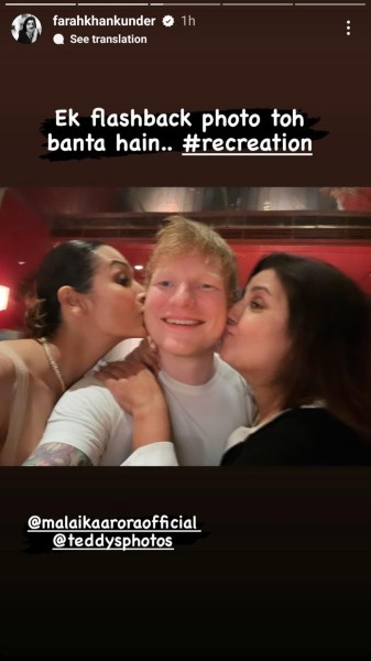 Ed Sheeran, Farah Khan Kunder